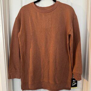 NWT Art Class Girl's Crewneck Pullover Sweatshirt, Size L (10/12), Blush Brown